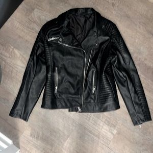 Faux leather jacket